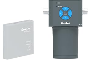 LinkTap 4 Voies ValveLinker - Nécessite Gateway - Contrôleur d'arrosage automatique à piles intérieur/extérieur, Meilleure portée que le WiFi, Alexa, Compatible avec LinkTap 1" Débitmètre, IP66
