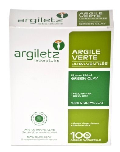 French Green Illite Clay Powder, Ultra-Ventilated, Argiletz 300g