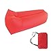 Produktbild Aufblasbare Liege Tragbare Lazy Air Bett Sofa Lay Schlafsack Hangout Camping Tasche (Color : Rot)