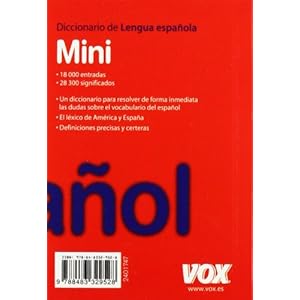Diccionario Mini de la Lengua Española (Vox - Lengua Española - Diccionarios Generales)