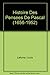 Produktbild Histoire Des Pensees De Pascal (1656-1952)