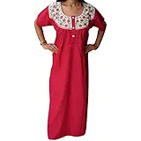 Indiatrendzs Women's Nighty Printed Cotton Sleepwear Nightgowns (Chest 46)