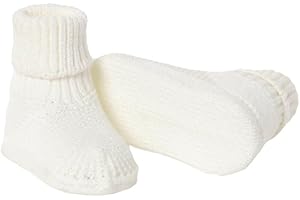 LAWKUL Baby Booties Newborn Babe First Walkers Non-Slip Stay On Boots Crib Shoes Sock Warm Knit Booties for Infant