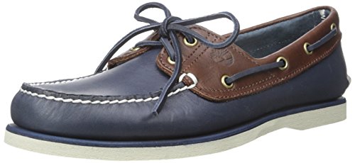 Timberland Herren Classic Boat 2 Eyevintage Indigo and Potting Soil Two-Tone Bootsschuhe
