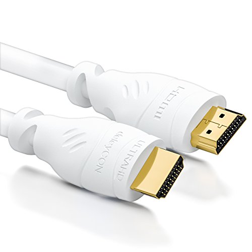 deleyCON 10m HDMI Kabel HDMI 2.0 / 1.4a kompatibel High Speed mit Ethernet (Neuster Standard) ARC 3D 4K Ultra HD (1080p/2160p) - 3