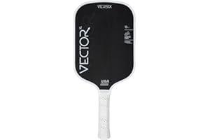 Versix Vector XL Pickleball-Paddel, 15 mm, Rohkohlefaser, länglich, thermoriert, 5,75 geschmiedeter, achteckiger Griff