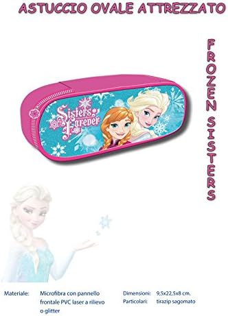 tombolotto Oval equipped Pencil School 2018 Spiderman, Avengers, Frozen, My Little Pony, WWE, Barbie, FROZEN SISTERS