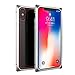 Produktbild BZLine Für iPhone X XS Max Magnetische Adsorption Metall Flip Gehärtetem Glas Stoßstange Glas Fall Abdeckung für iPhone XS 5,8 Zoll für iPhone XS Max 6,5 Zoll (für iPhone XS 5,8 Zoll, Silber)