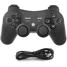 Molyhood Bluetooth Senza Fili Controller di Gioco per PS3 Sostituzione per PS3 Controller, Doppia Vibrazione Gamepad