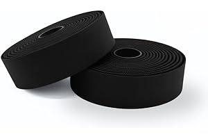 REDSHIFT Really Long Bike Handlebar Tape for Road Bikes, Gravel, Fixie Bicycles Drop Bar Handle Wrap, Ergonomic Comfort Cycling Accessory, 315cm Long, Black Color