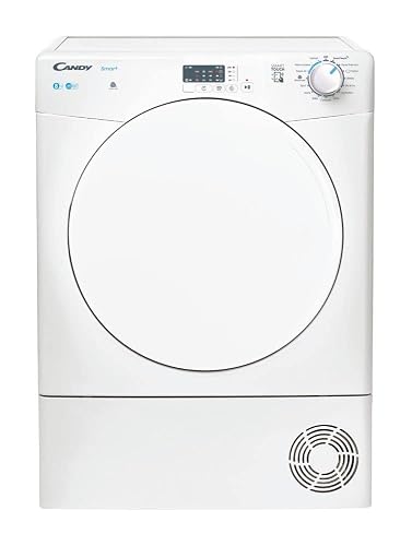 Candy Smart CSEC8LF 8Kg Capacity Freestanding Condenser Tumble Dyer, Sensor Dry, Smart enabled, 14 Programmes, White