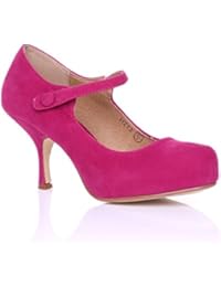 bright pink court shoes