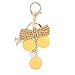 Price comparison product image Nuohuilekeji Fashion Women Cute Cake Faux Pearl Pendant Keychain Car Key Chain Gift - Yellow
