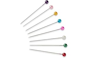 Prym Head Pins, Acero aleado Plástico, Multicolor, 40 x 0,58mm