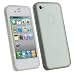 Produktbild igadgitz Kristall Gel TPU (thermoplastisches Polyurethane) Hülle Etui Case Schutzhülle Tasche Skin in Transparent klar für Apple iPhone 4S 16GB, 32GB, 64GB + Display Schutzfolie