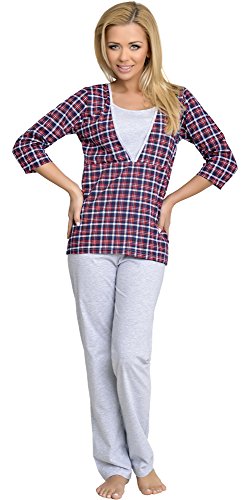 Be Mammy Maternity Pyjama Set Sandra (Melange, S)