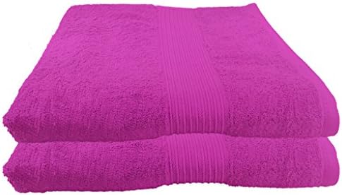 Julie Julsen in many colours pure cotton quality 500 gsm hand towels 500 gsm., Cotton, Pink, 80 x 200 cm