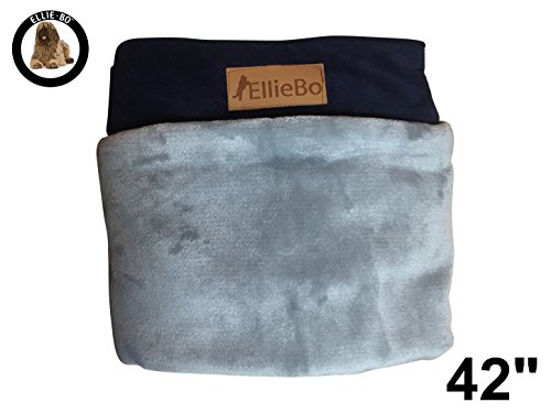 Ellie-Bo-Replacement-Dog-Bed-Cover-with-Faux-Fur-Topping-42-Inch-X-Large-BlueGrey