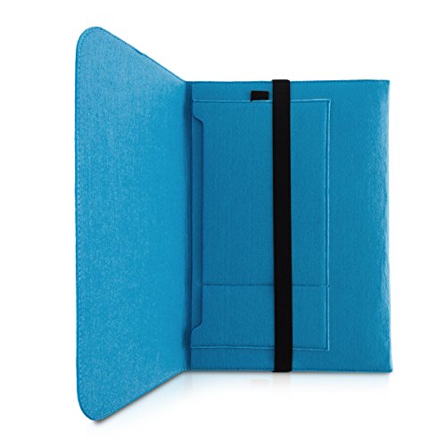 kwmobile Laptoptasche Filz Sleeve für 15″ 15,6″ Laptop / Ultrabook – Notebook Tasche Schutzhülle Laptop Case Hülle in Blau mit Innentaschen Innenmaße: ca. 41,5 x 31 cm - 8