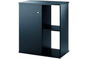 FERPLAST Hydor Mobile per Acquari STAND CAYMAN 60, in Legno, Ante Push-Pull, Resistente all'Acqua, Piedini Regolabili, Nero