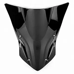 Open Throttle Racers Unbreakeable Double bubble Windshield Suitable for Kawasaki Z900 2017-2018 Black
