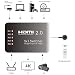 Produktbild HDMI-Umschalter (4 K 5 Eingänge, 1 Ausgang, HDMI 2.0, 5 x 1 HDR HDMI, Umschalter, Audio-Extraktor mit IR-Steuerung