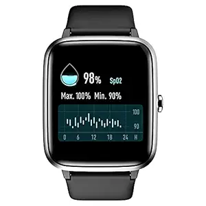 Noise ColorFit Pro 2 Oxy Full Touch Control Smart Watch with 35g Weight & Upgraded LCD Display (Onyx Black)