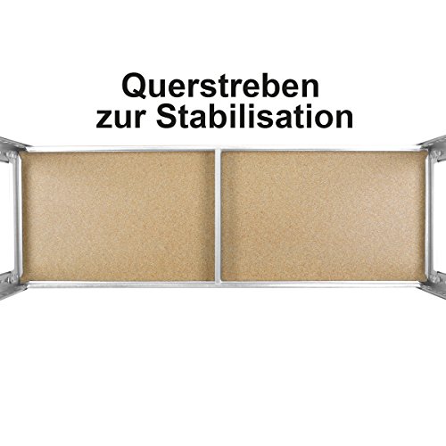 Torrex 37853 Steckregal / Lagerregal aus verzinktem Stahl mit 5 Böden – 875 Kg belastbar – 180 x 90 x 30 cm Kellerregal Schwerlastregal - 6