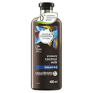 Herbal Essences Coconut Milk SHAMPOO- For Hydration- No Paraben, No Colorants, No Gluten , 400 ML