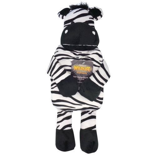 Hot Water Bottles With African Animal Style Covers, Zebra