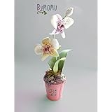 Blumen Kalte Porzellan Miniatur ORCHID Wohnkultur Hand gemacht