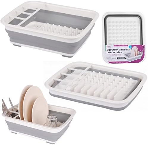 Promobo – Studio Collapsible Dish Drying Rack (Grey