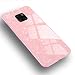 Produktbild LAGUI Hülle Geeignet für Huawei Mate 20 Pro, Ultradünne Elegantes Design Stil Handyhülle, 9H Panzerglas Rückseite und seitlich TPU Rahmen Schutzhülle, Anti-Scratch, stoßfeste. Rosa