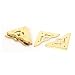 Produktbild sourcingmap® 10stk. 35x35x3mm Gold Ton Schmuck Geschenk Kasten Weinlese Art Ecken Abdeckung Schutz