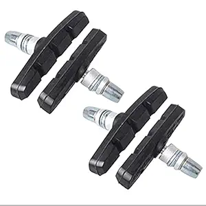 FASTPED Break Shoe 4 nos for Bicycles (Small, Black)