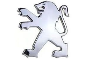SXQDL Emblème pour Peugeot 108 208 308,ABS Badge Autocollant 3D Remplacement Emblèmes Auto Avant et Arrière Capot De Voiture Tronc Logo l'emblème du Capot Voiture Accessoires,9.2 * 8.5cm