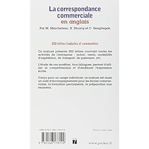 Correspondance commerciale en anglais
