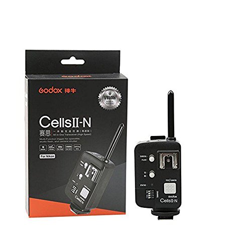 Godox Cells II-N Studio Flash D  clencheur Emetteur   R  cepteur Tout-en-Un Sans Fil i-TTL pour Nikon DSLR S  rie et Witstro V860 etc 