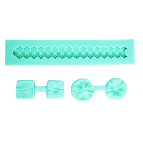 7 Silikon-Glasurformen Blume Bodüre Käfer Verzierung Zuckerguss Cupcake Garnierungen von Kurtzy TM - 3