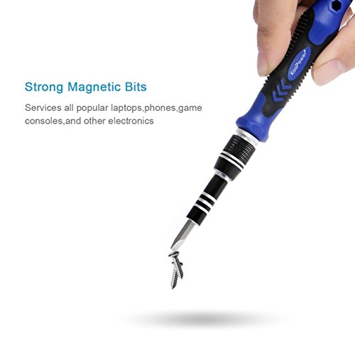 Cymuros Schraubendreher Set mit 54 Bits Magnetische Schraubendrehersatz Werkzeugset, für Handy, Tablet, PC, Macbook, Uhr etc.(58 in 1) - 4