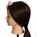 Neverland Professional 26" 80% Real Human Hair Hairdressing Equipment Styling Head Doll Mannequin Training Head Tools Braiding Cutting Student Practice Model with Clamp