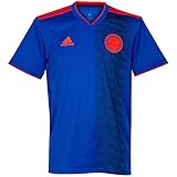 Banda para cuello adidas Colombia Away Replica Jersey Camiseta Cuello de Pico Manga Corta Poliéster - Camisas y Camisetas (Camiseta, Niños, Masculino, Azul, Estampado, Baby (Height))