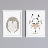 2er Set Tiere nach Wahl - Druck ohne Rahmen