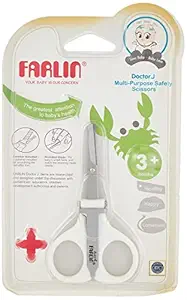 Farlin Scissor with Nail File (White)