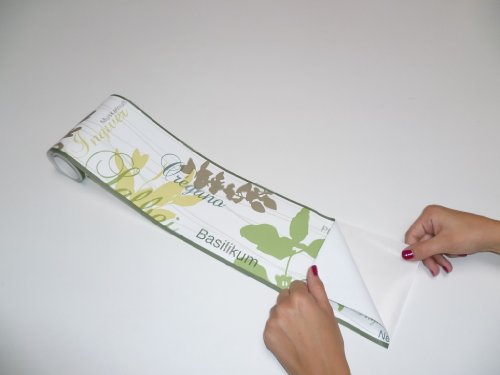 A.S. Création selbstklebende Bordüre Only Borders 9 Borte gelb grün weiß 900111 - 3