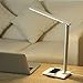 Produktbild LED Schreibtischlampe mit kabelloser Ladestation PAVLIT dimmbare tischlampe Arbeitslampe mit 7 Helligkeitsstufen 5 Farbtemperaturen Tischlampe USB Ladeanschluss Leselampe Arbeitsplatzleuchte Geschenk