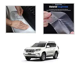 PRIKNIK Car Door Transparent Carbon Fiber Seal Strip Door Edge Guard Bumper Cover Strips Entry Sill Scuff Plate Anti-Scratch (1.9 Inch x 5metre) Compatible with Toyota Land Cruiser Prado