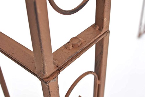CLP Metall-Rosenbogen SOFIA, Eisen pulverbeschichtet, Höhe ca 240 cm, Breite ca 120 cm, Tiefe ca 45 cm antik braun - 6