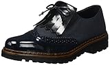 damenschuhe mokassins Antistress Rieker Damen 54872 Slipper, Blau (marine/pazifik/nero), 39 EU