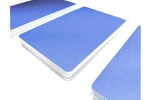 KARTENSTUDIO 100 Plastikkarten in Premium Qualität | Wählen Sie aus über 30 unterschiedlichen Farben | Geeignet für alle Plastikkartendrucker (Blau)